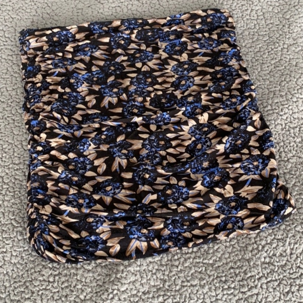 FREE PEOPLE Blue floral tube top - double lined